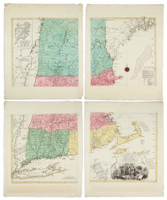 LOTTER, TOBIAS CONRAD; after MEAD, BRADDOCK, alias GREEN, JOHN. A Map of the Most Inhabited Part of New England,